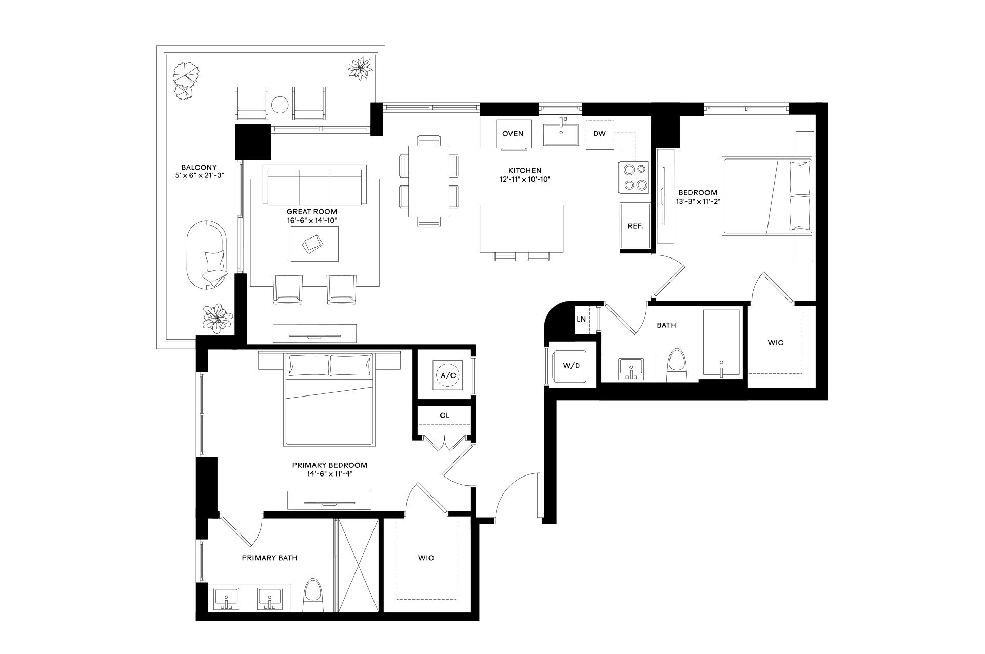 Floor Plan Image of Apartment Apt 1806