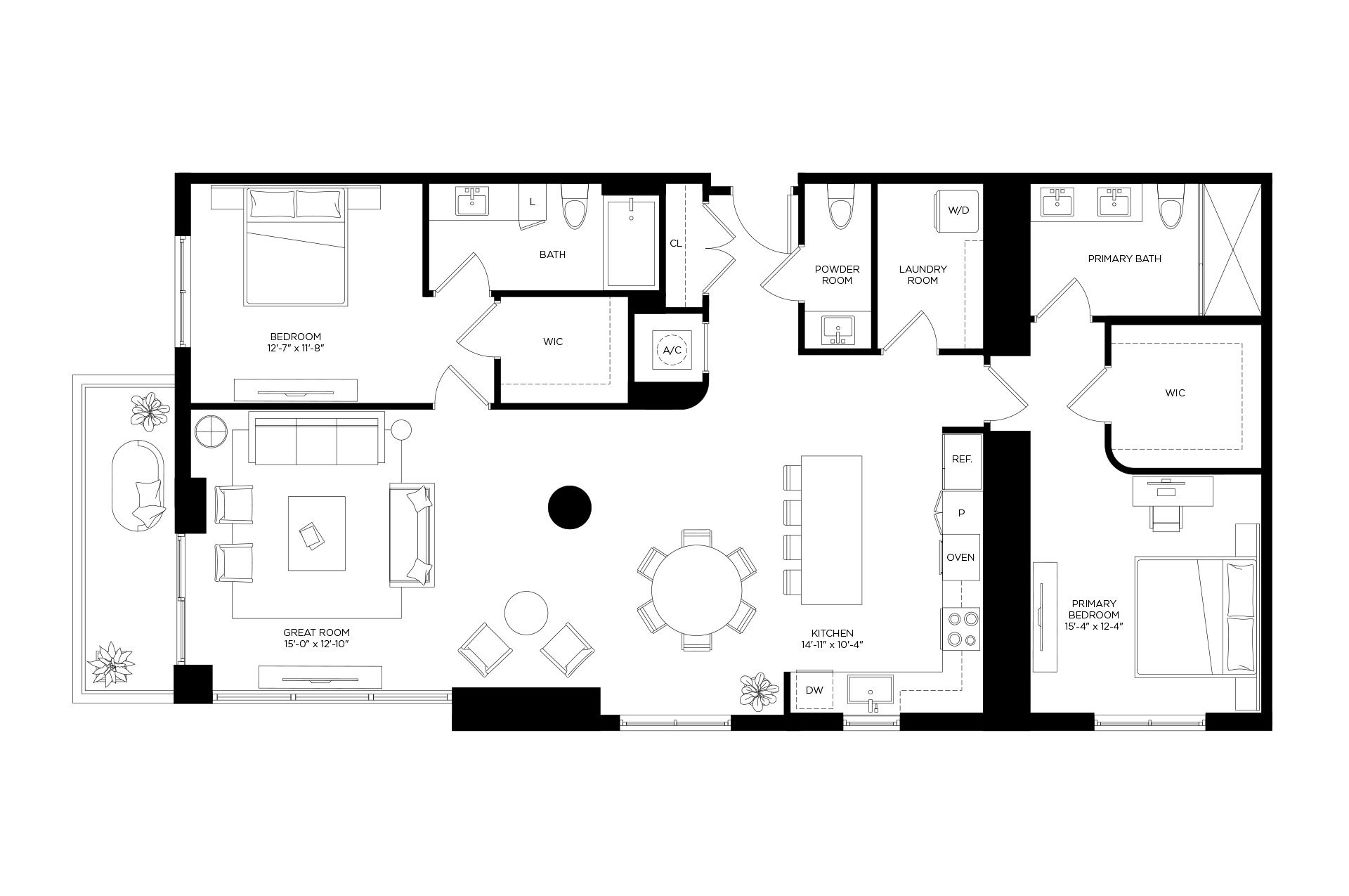 Floor Plan Image of Apartment Apt 1005