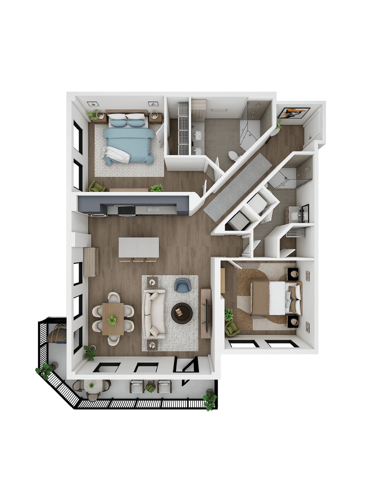 Floor Plan Image of Apartment Apt W-0602