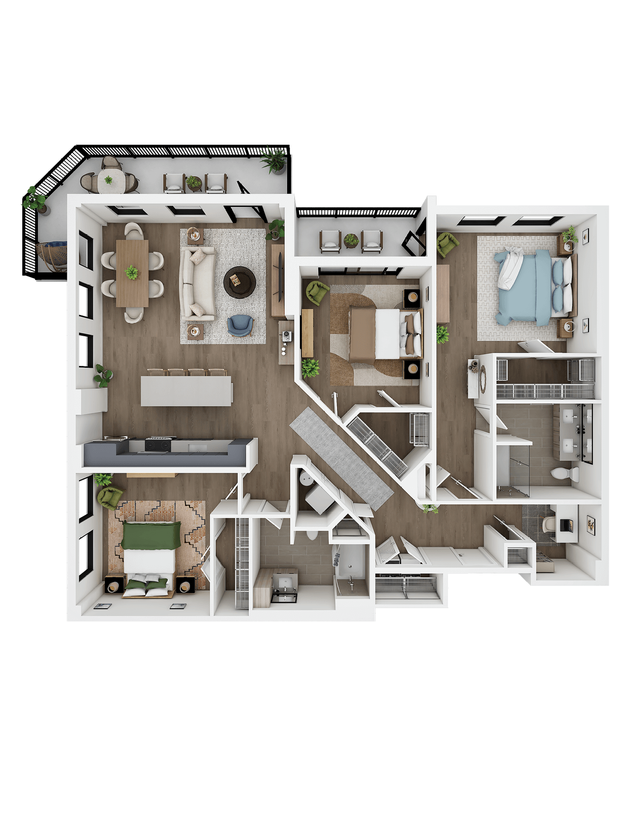 Floor Plan Image of Apartment Apt E-0611