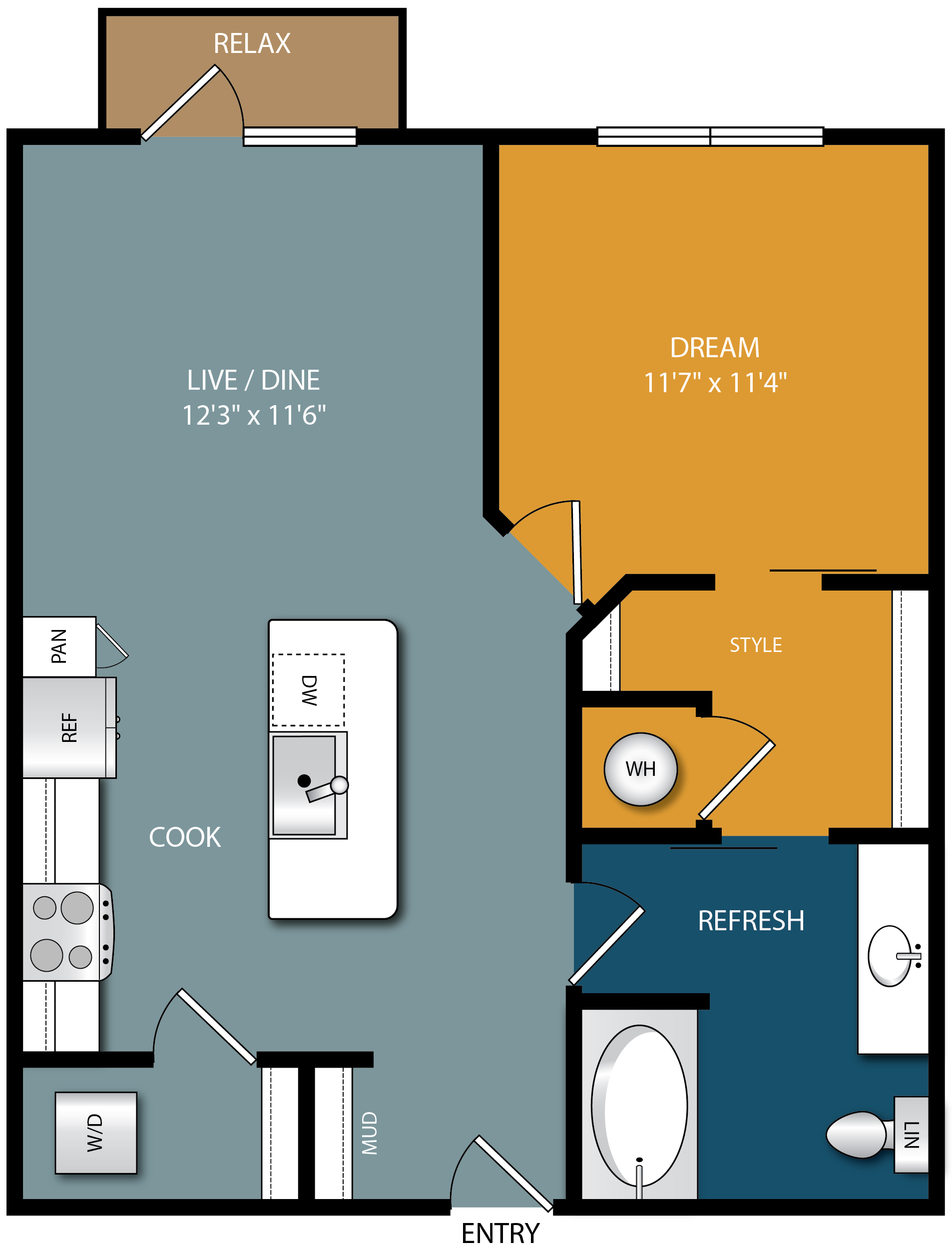 A1c floor plan