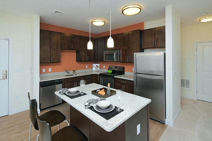Kitchen with designer cabinetry