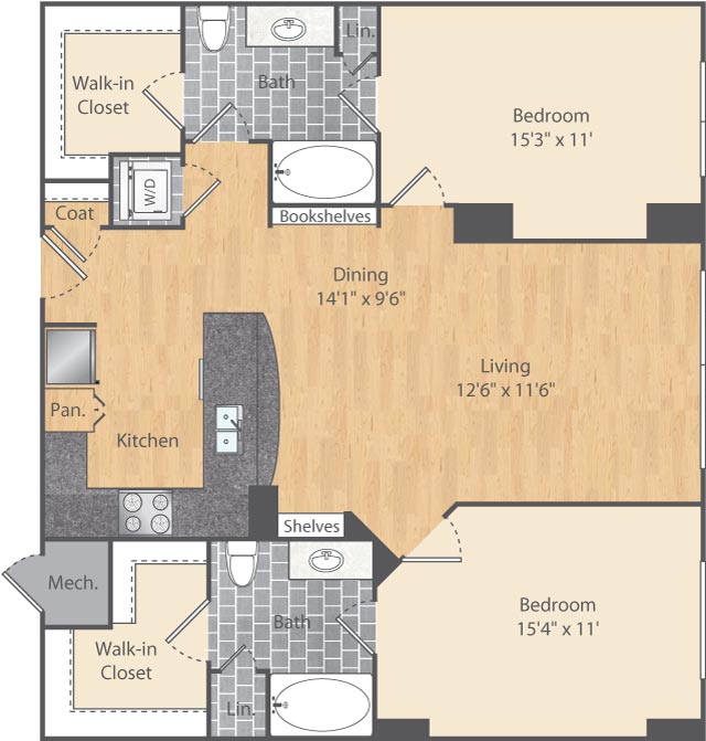 Floor Plan Image of Apartment Apt 0320