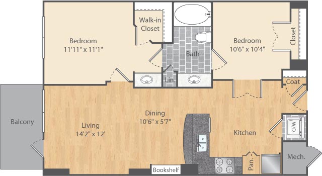 Floor Plan Image of Apartment Apt 0723