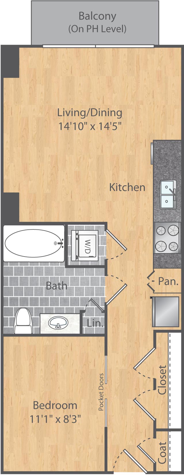 Floor Plan Image of Apartment Apt 0338