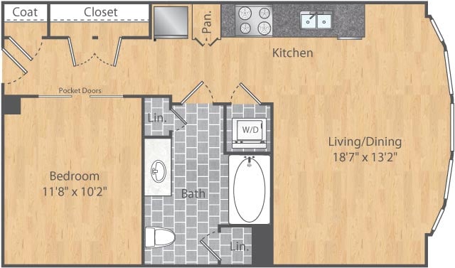 Floor Plan Image of Apartment Apt 0524