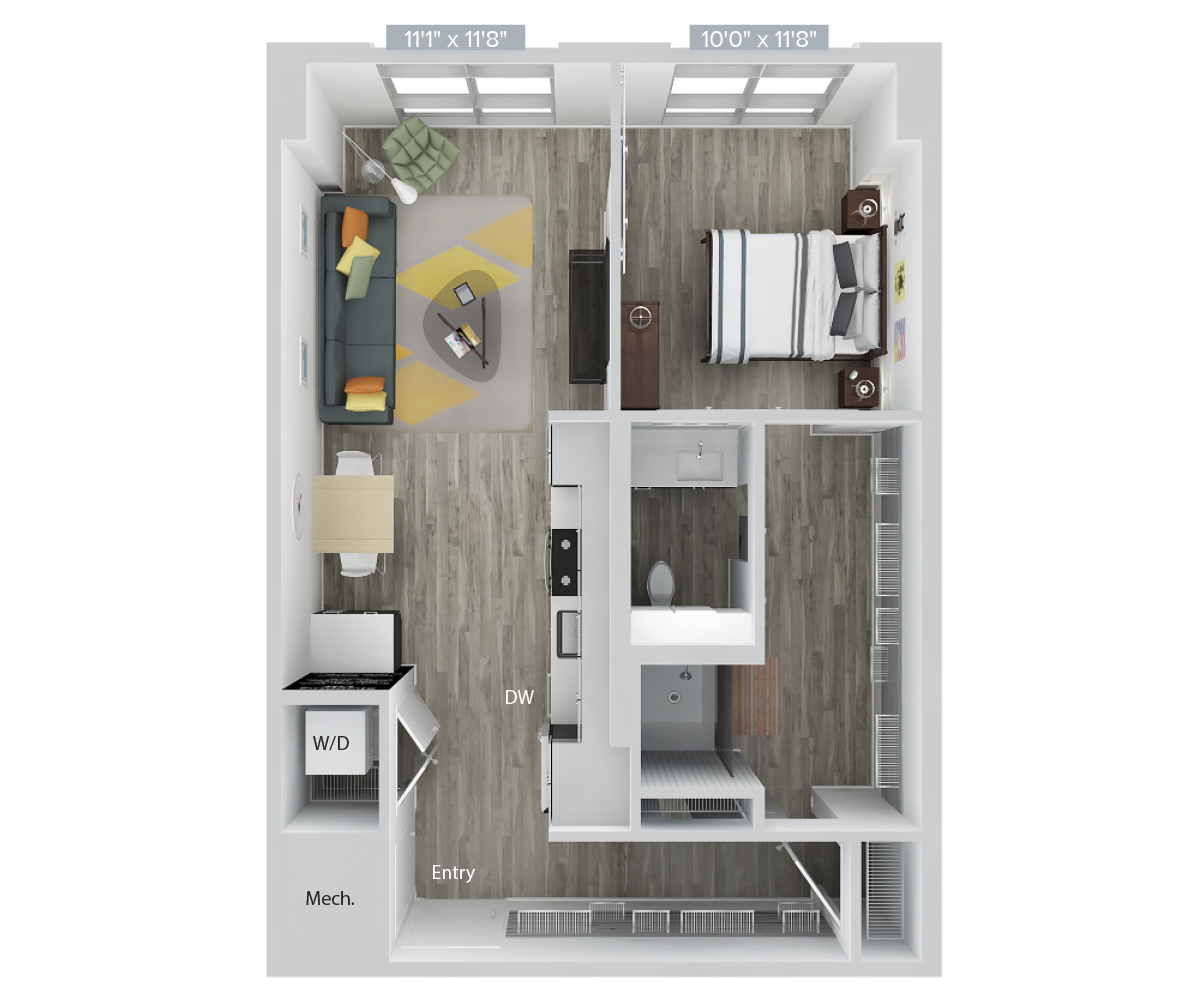 Floor Plan Image of Apartment Apt PH222