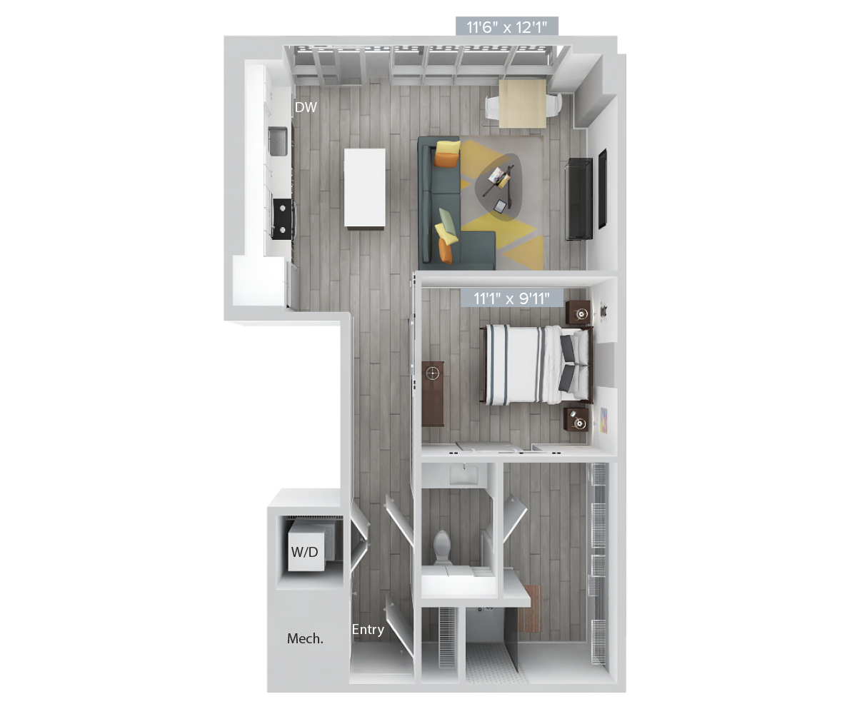 Floor Plan Image of Apartment Apt 0342