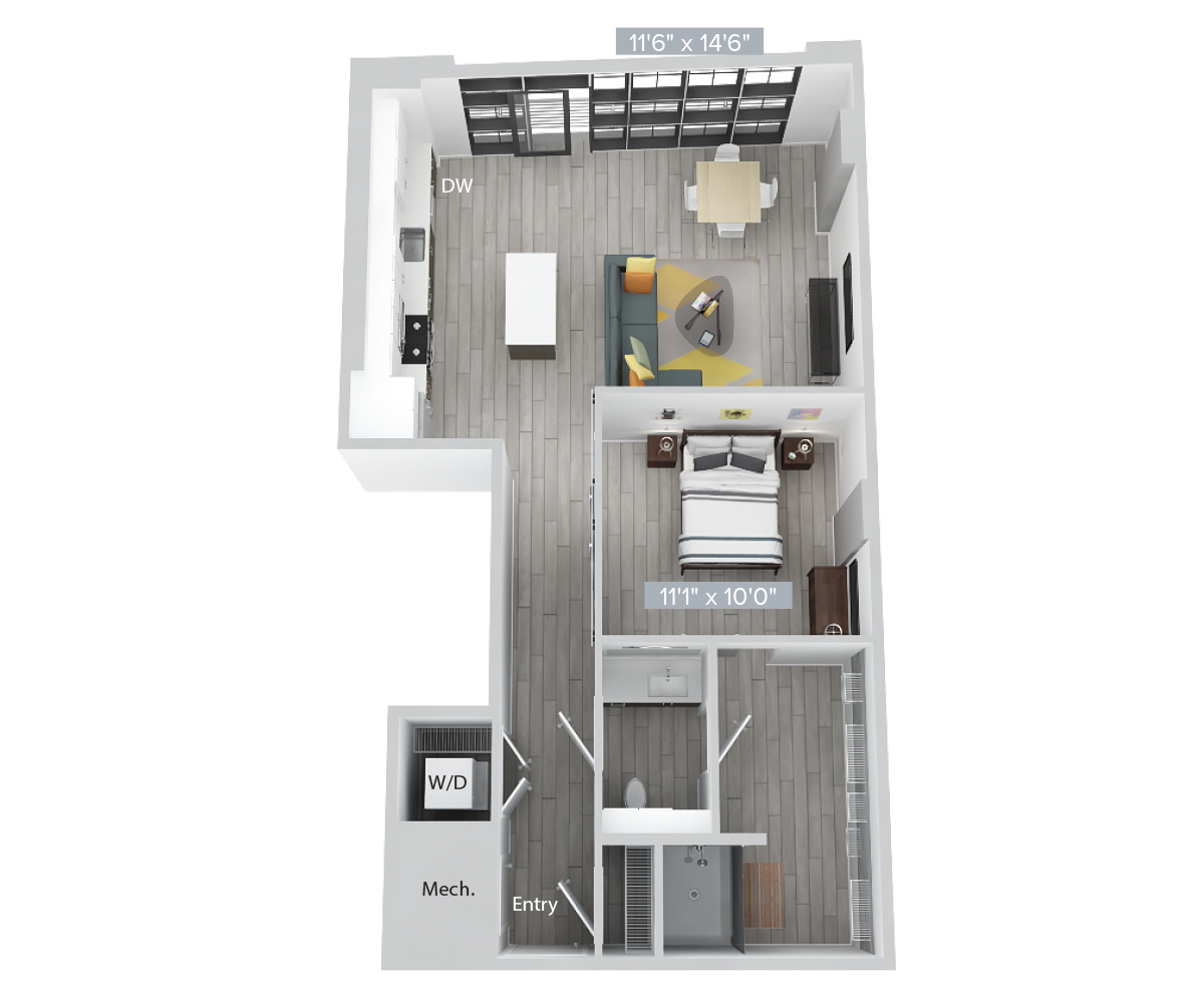 Floor Plan Image of Apartment Apt 0738
