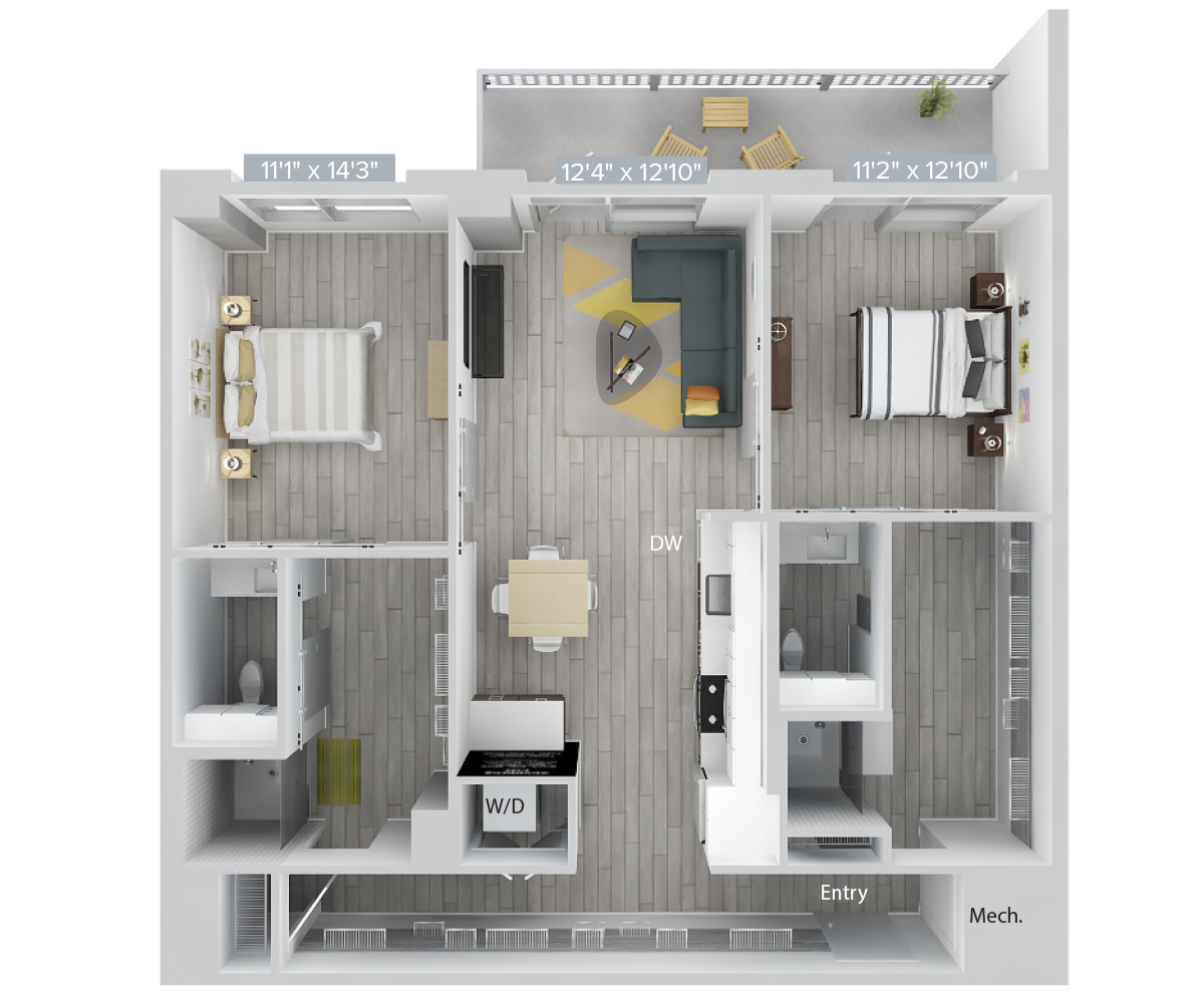 Floor Plan Image of Apartment Apt 0601
