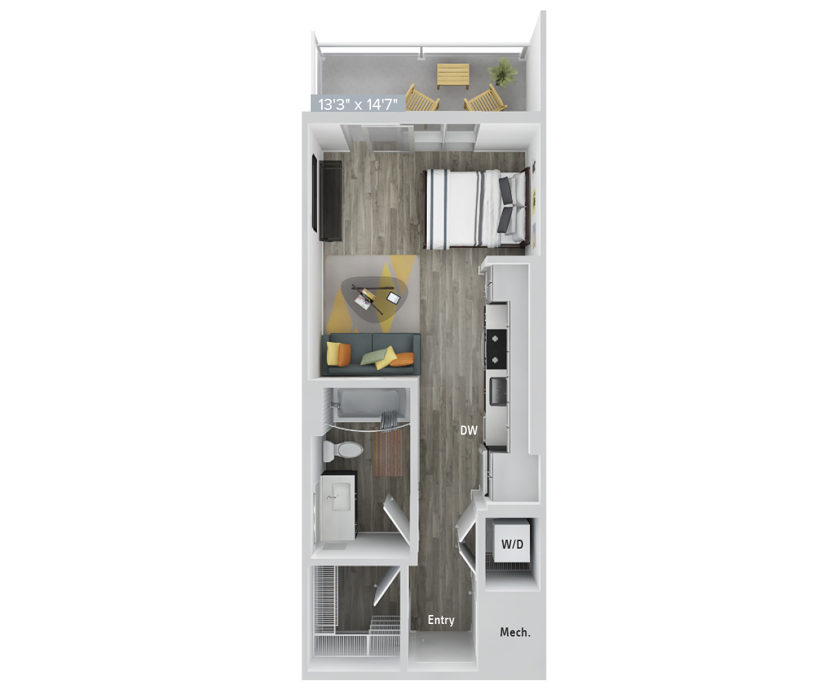 Floor Plan Image of Apartment Apt 0604