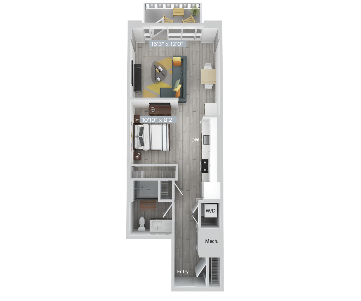 Floor Plan Image of Apartment Apt 1125