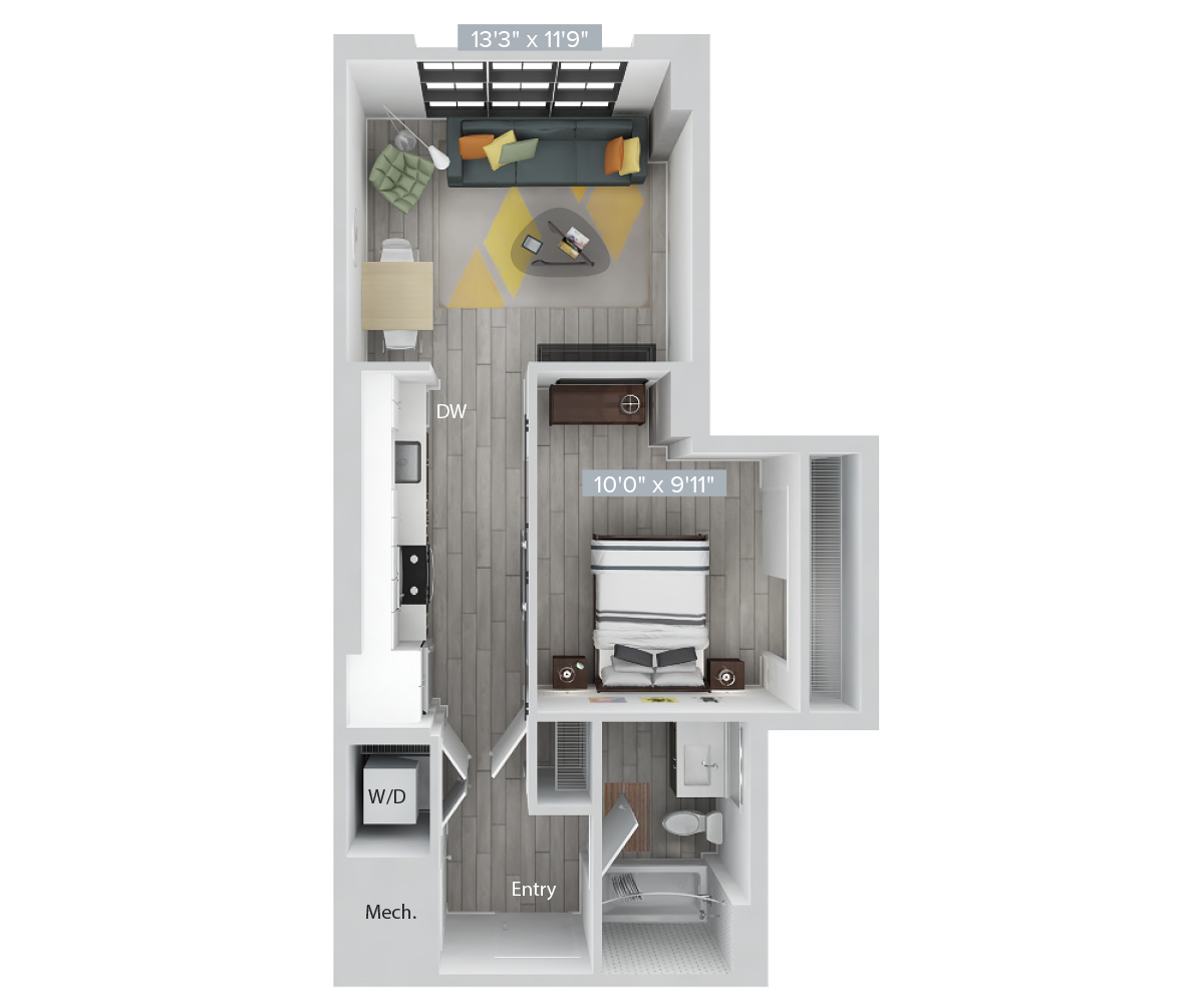 Floor Plan Image of Apartment Apt 0748