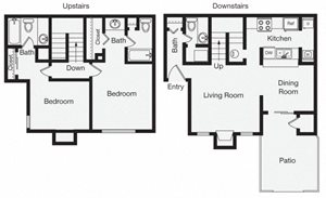 2 Bedroom Apartment Home