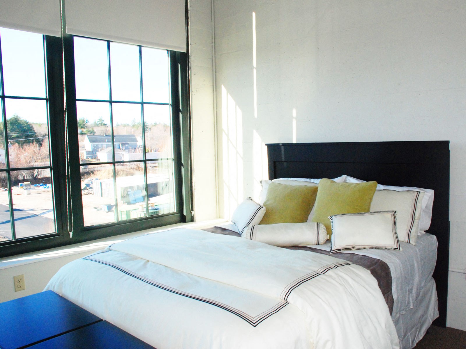 bedroom featuring oversize windows