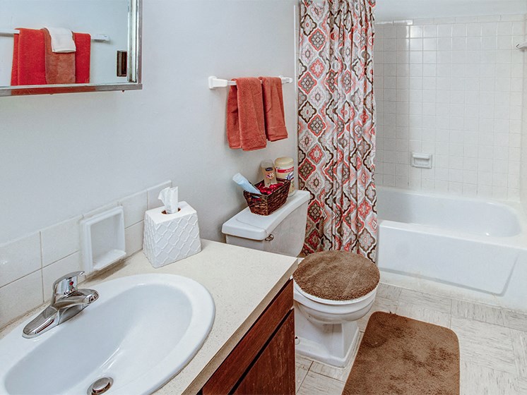 Large, four-piece Bathroom at Carriage House East