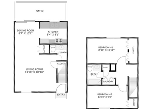 Two Bedroom Townhome