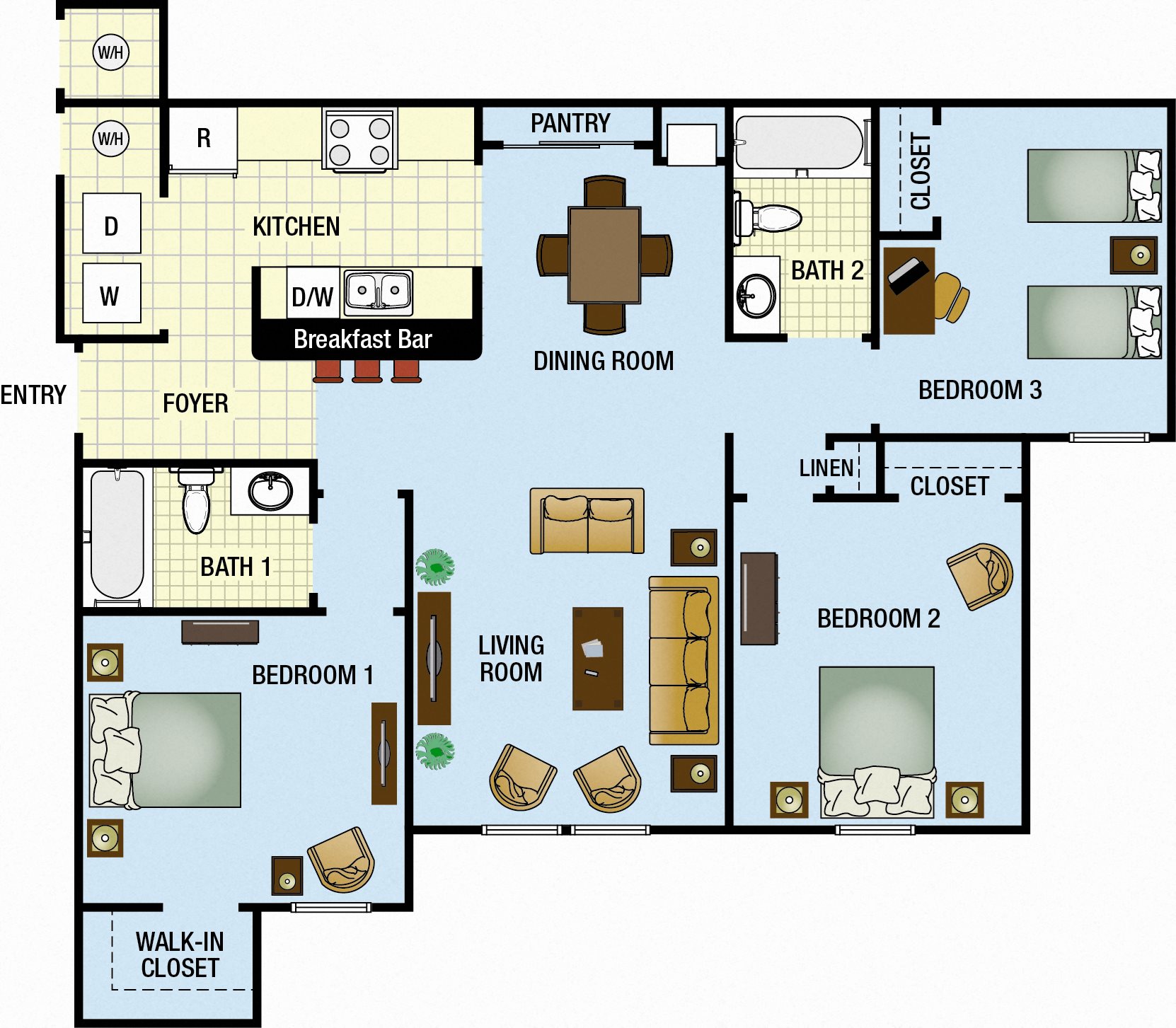 Three bedroom