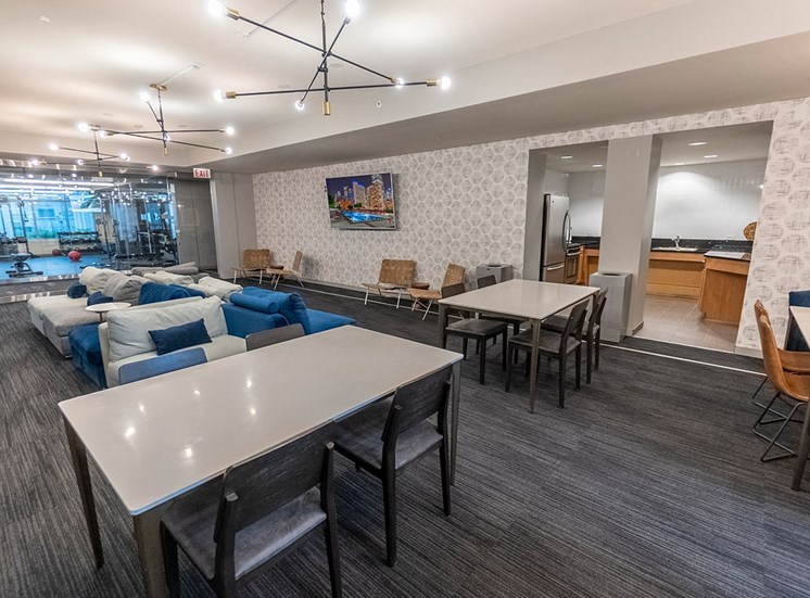 Alta's resident party room features comfortable seating for your guests