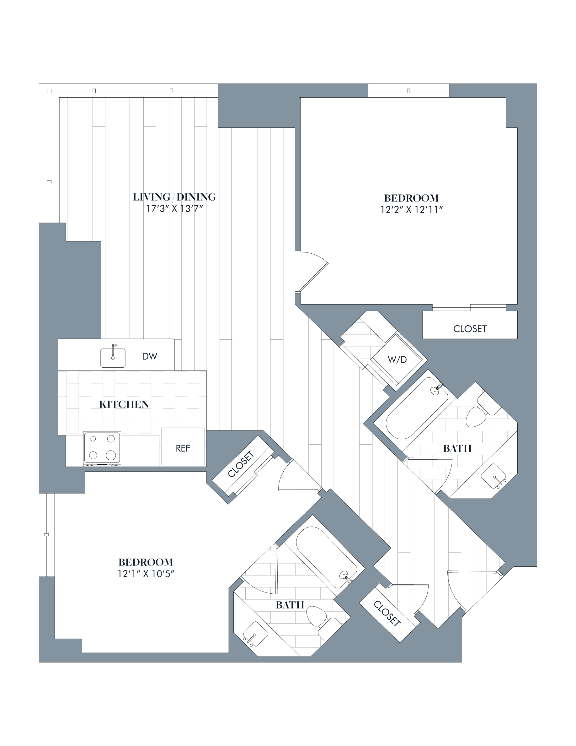 floorplan image of apartment J-0627