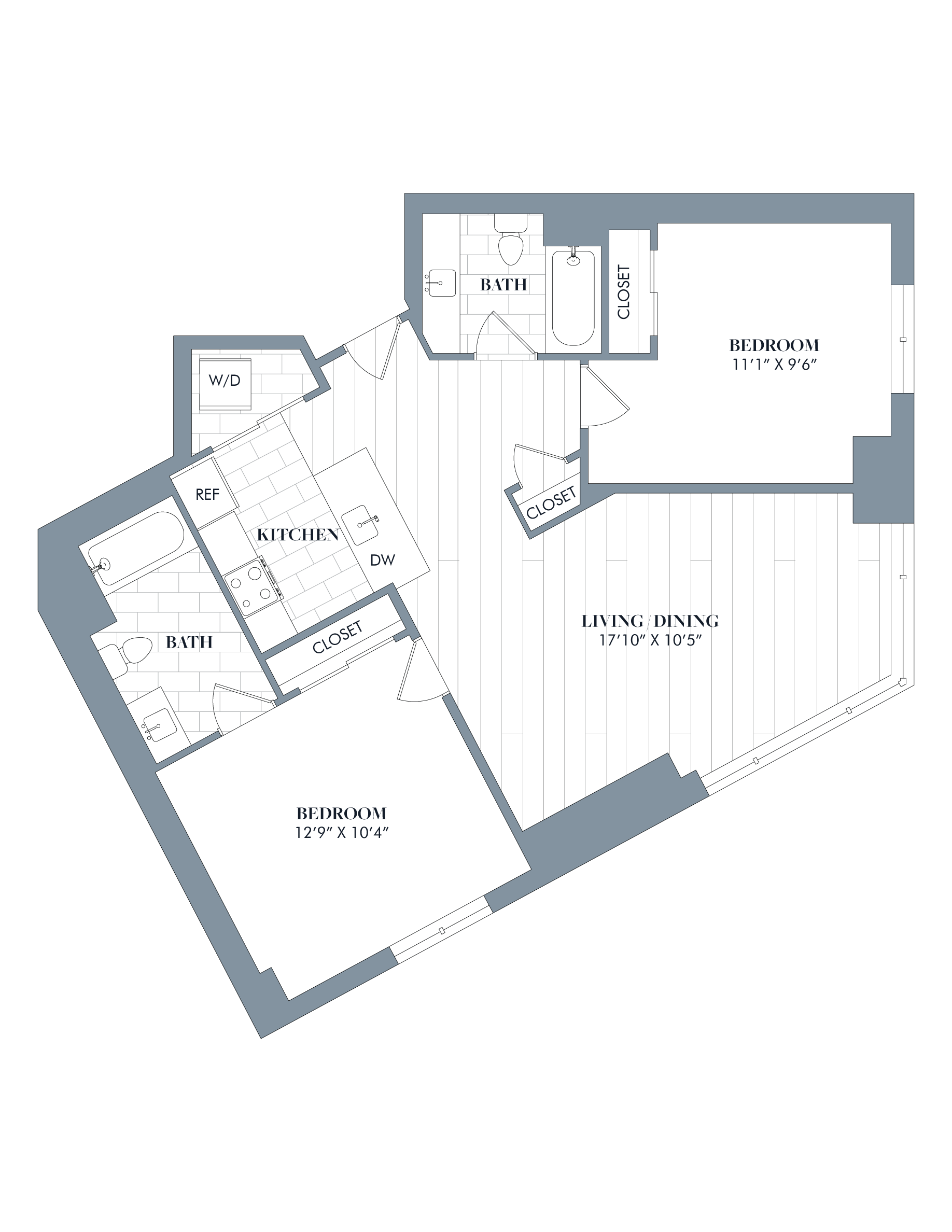 floorplan image of apartment J-1610
