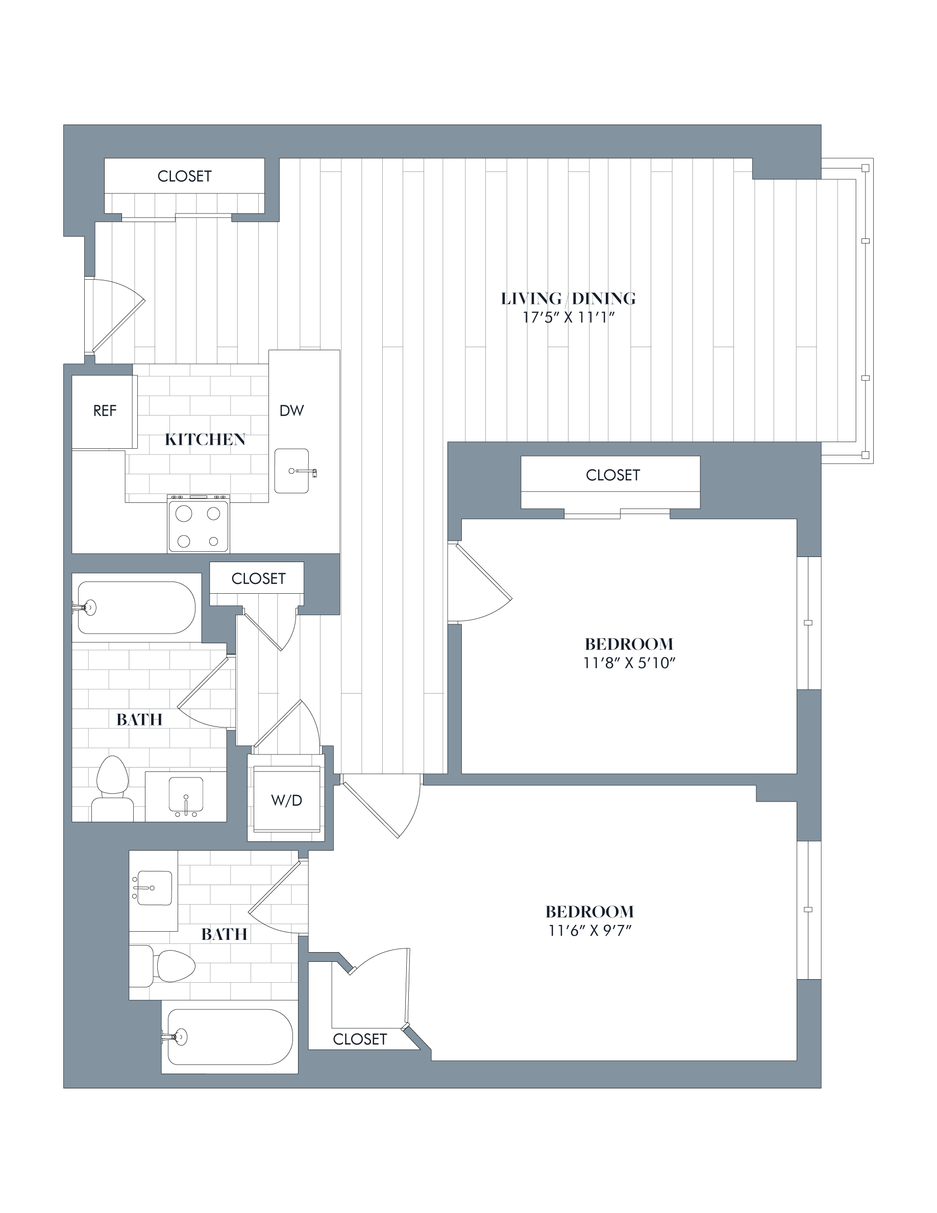 floorplan image of apartment J-1403