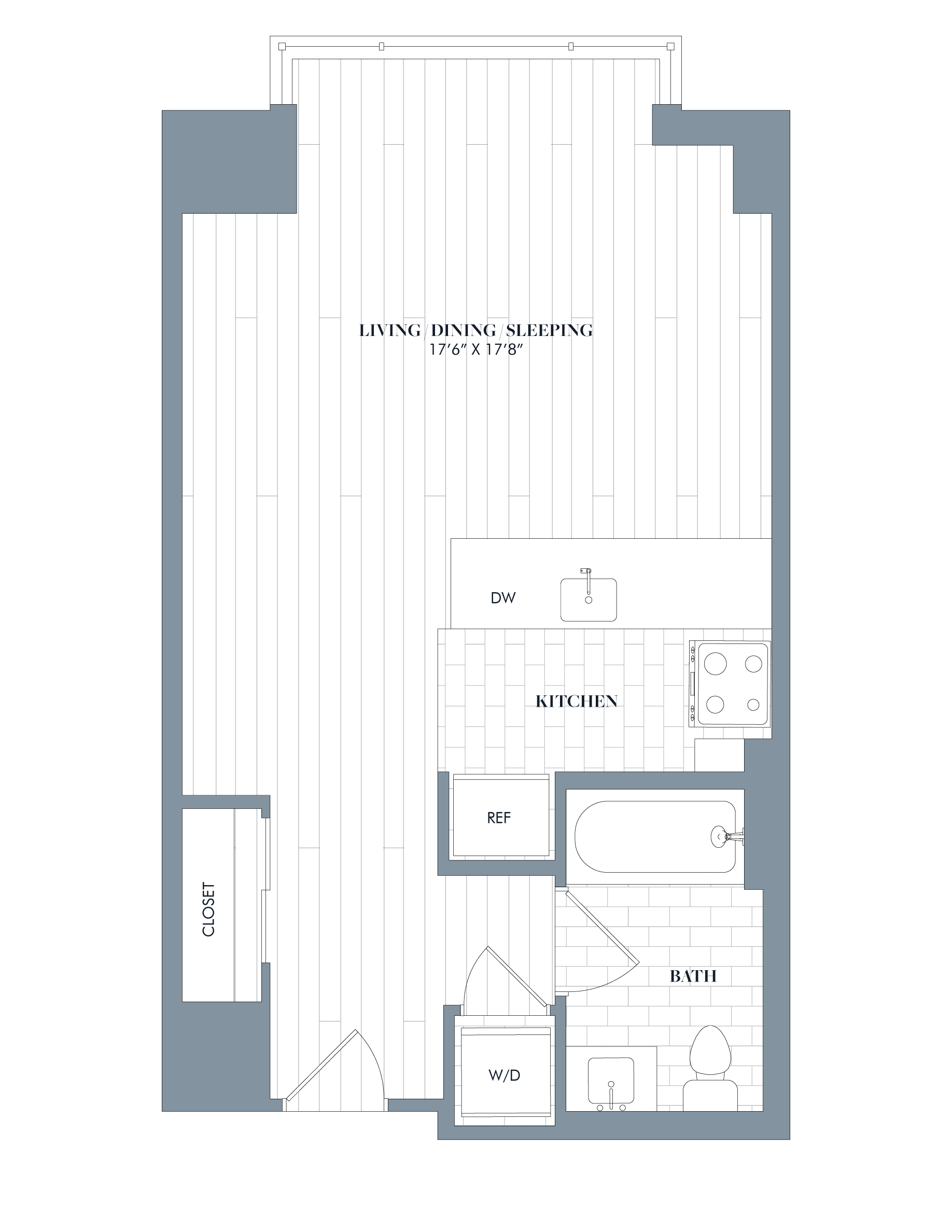 floorplan image of apartment J-1214