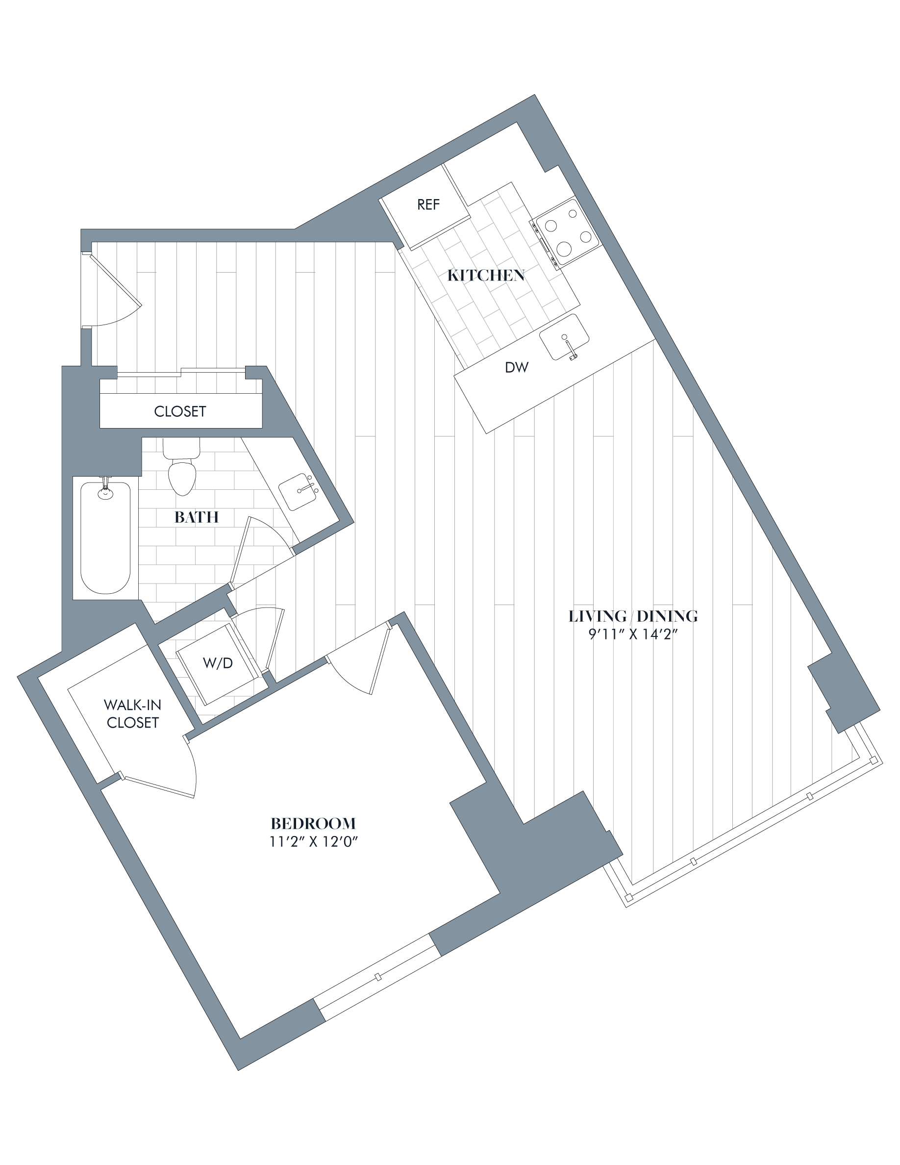 floorplan image of apartment J-1102