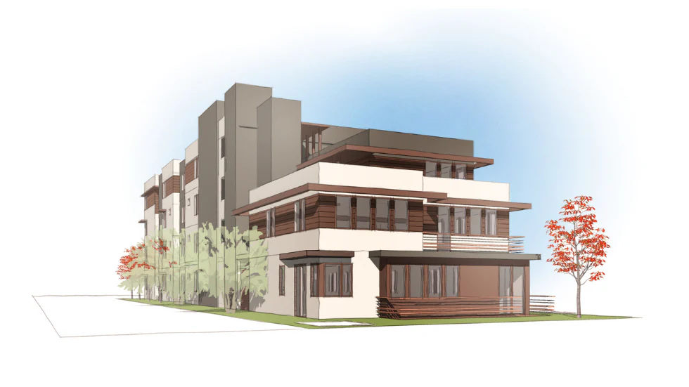 Larkin Place Exterior Rendering