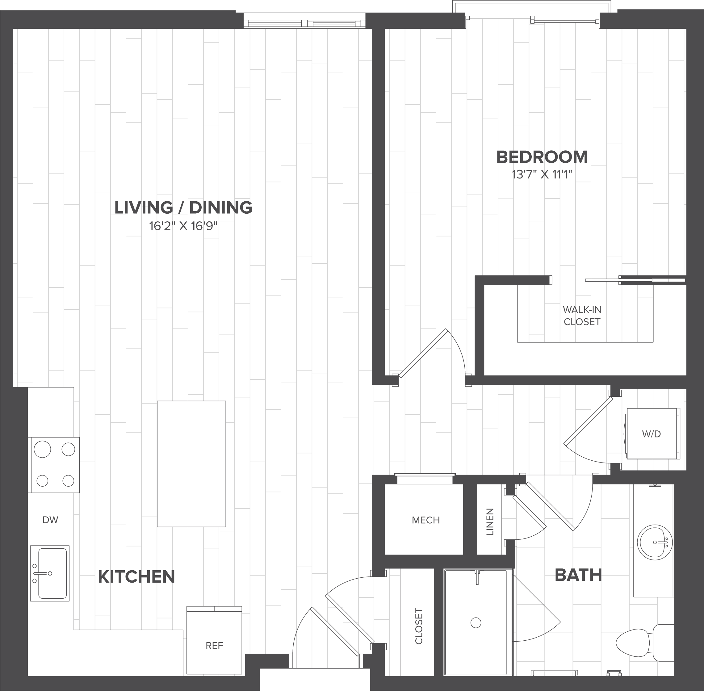 Floor Plan Image of Apartment Apt 205S