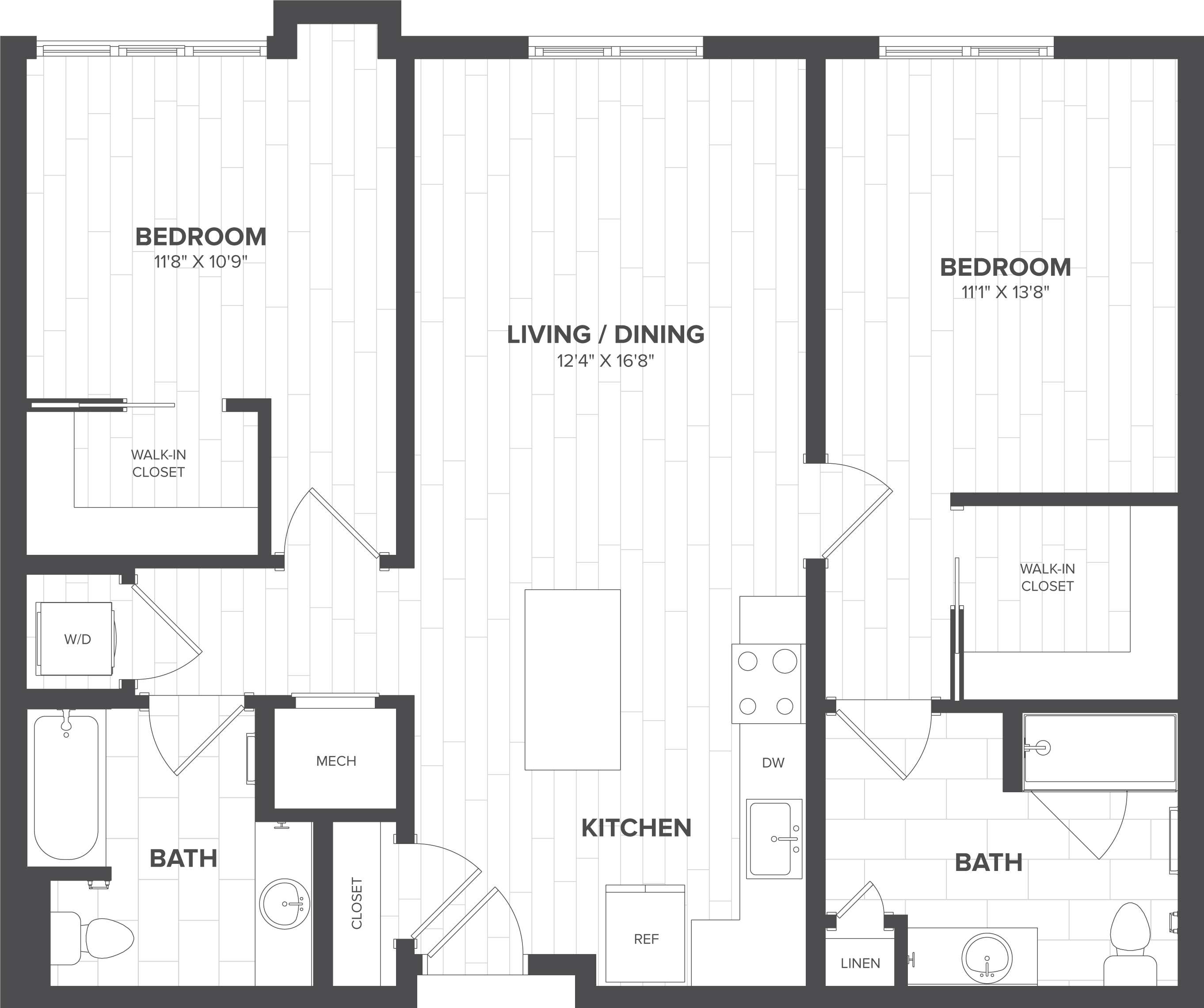 Floor Plan Image of Apartment Apt 236N