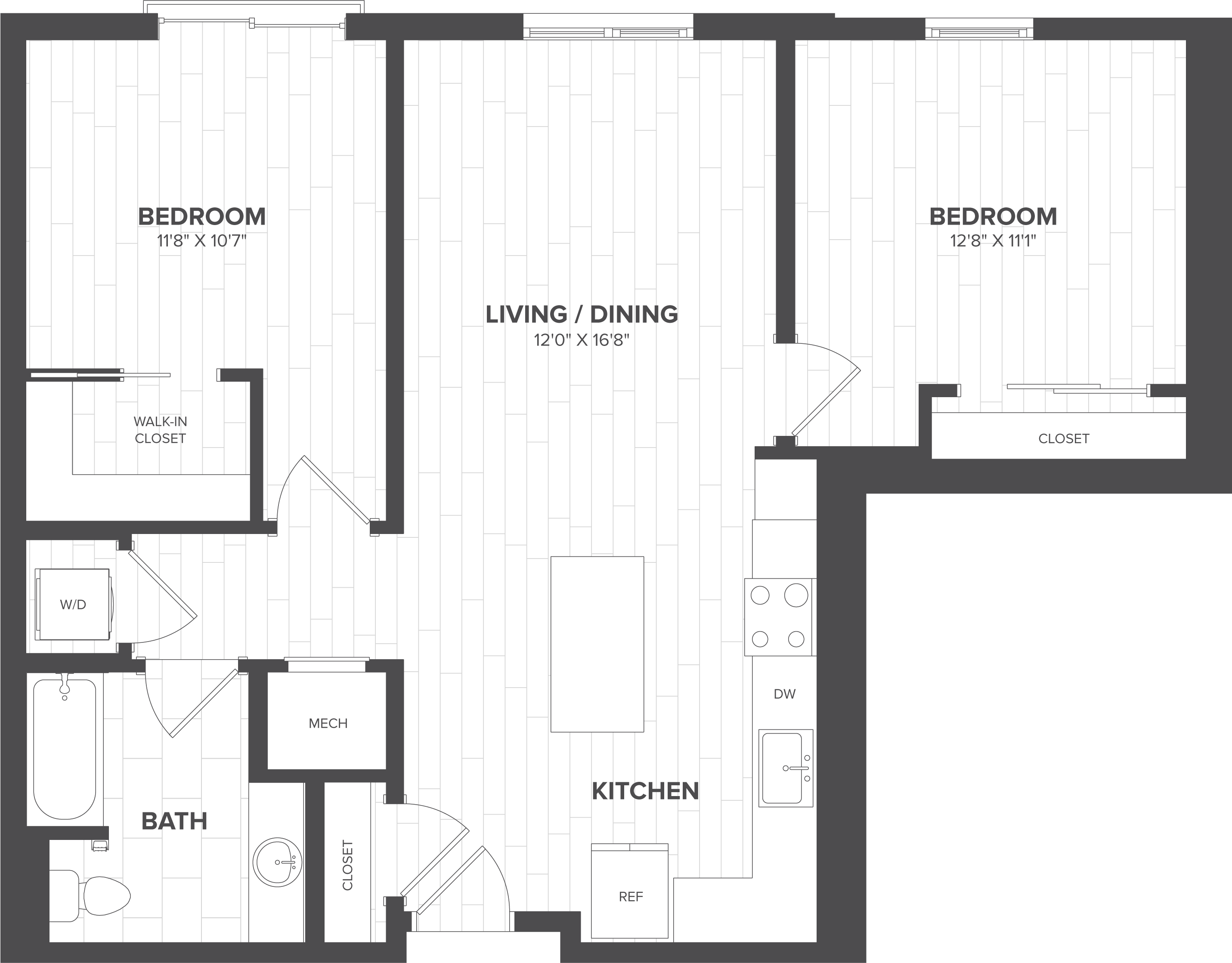 Floor Plan Image of Apartment Apt 434N