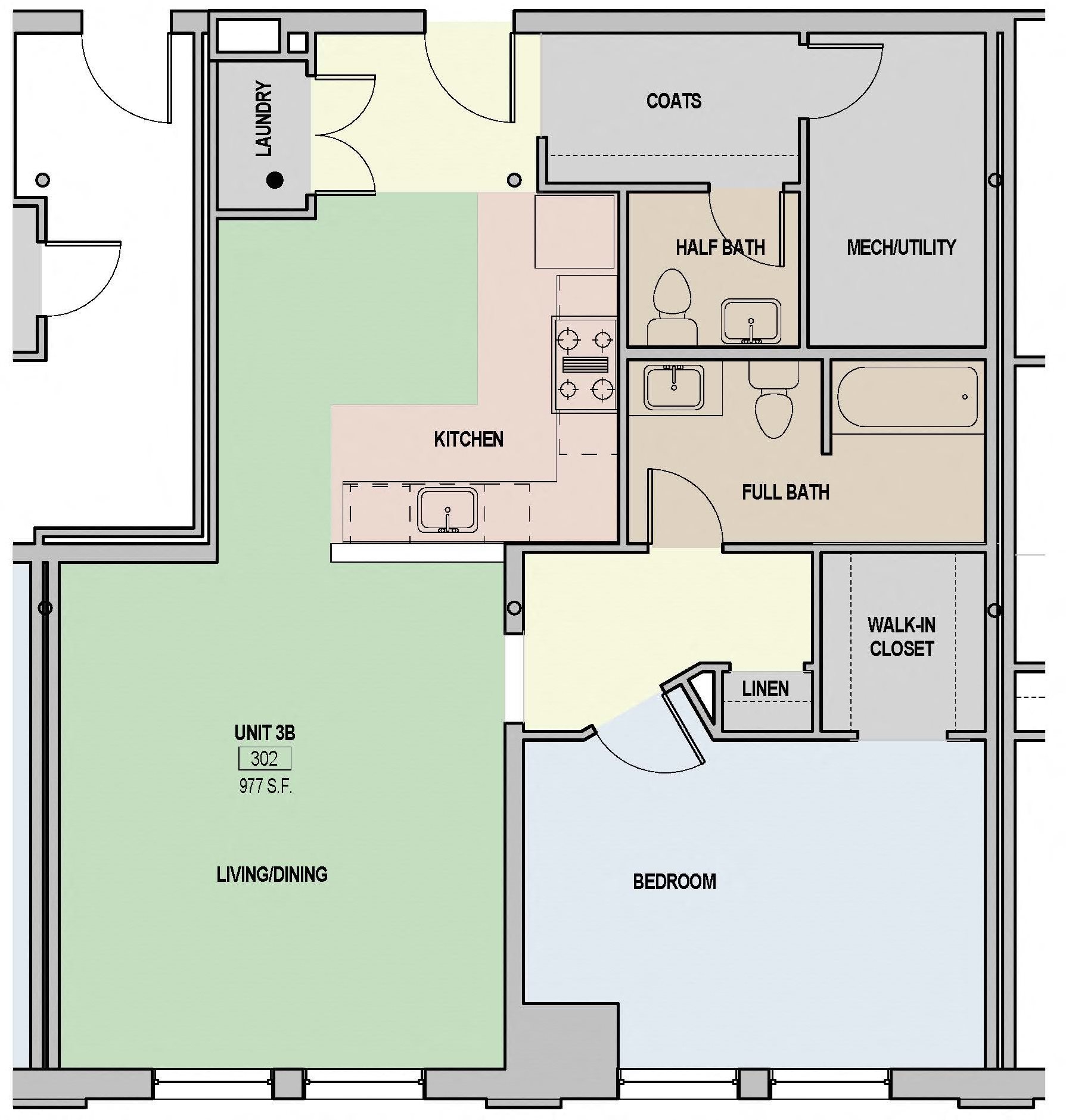 Floor Plans of The Howard Building in Pittsfield, MA