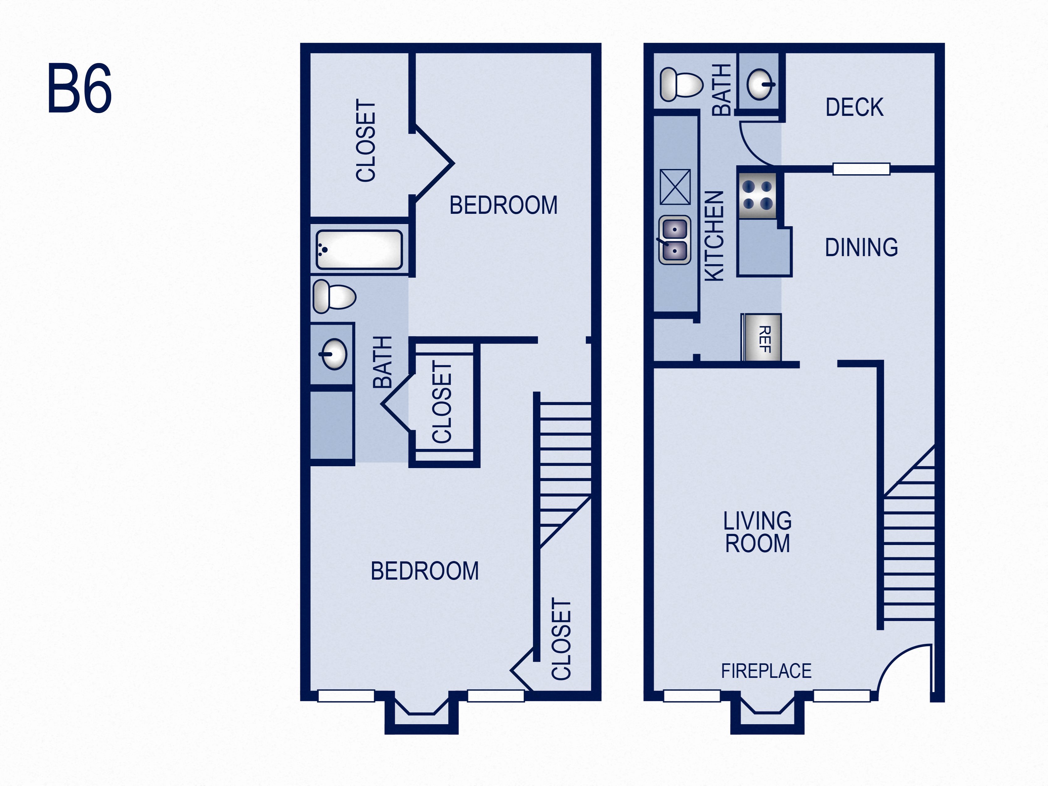 2 Bedrooms 1 Bathroom C Floor Plan 2 Bedrooms 1 Bathroom C Floor Plan at Villas at Tenison Park, Dallas, TX