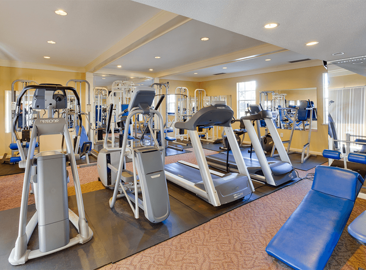 Jamestown Estates apartments fitness center in Pensacola, Florida