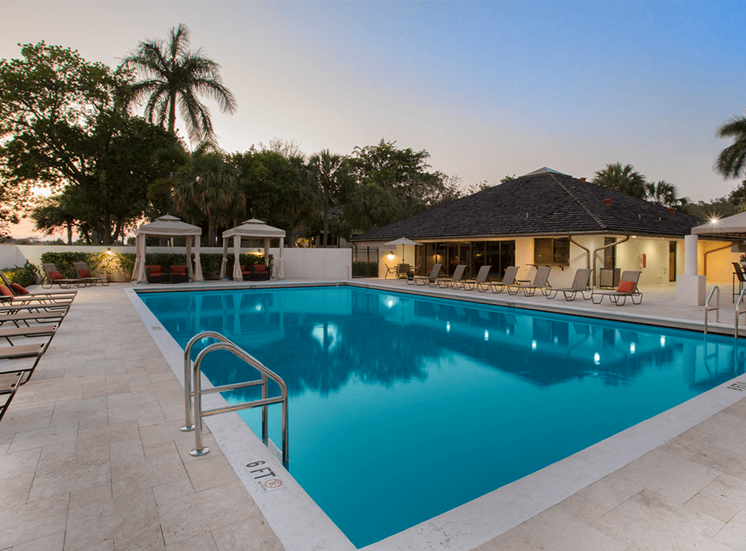 Village Crossing apartments swimming pool in West Palm Beach, Florida