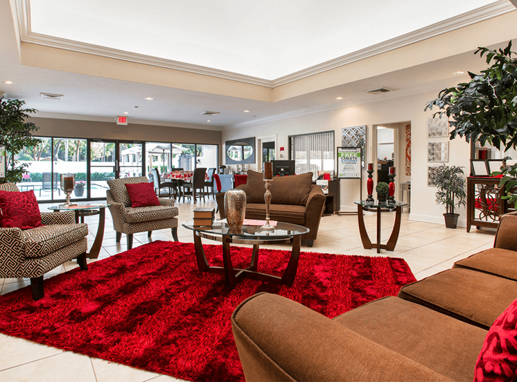 Village Crossing apartments leasing center in West Palm Beach, Florida