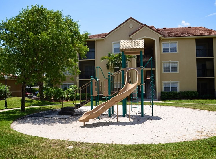 Woodbine apartments playground in Riviera Beach, Florida