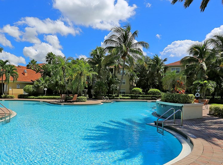 Woodbine apartments swimming pool in Riviera Beach, Florida
