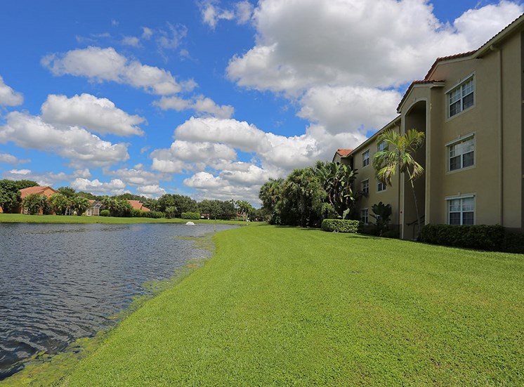Woodbine apartments waterfront view in Riviera Beach, Florida