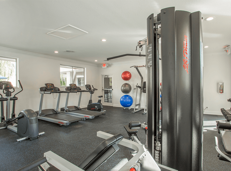 Blue Isle apartments fitness center in Coconut Creek, Florida