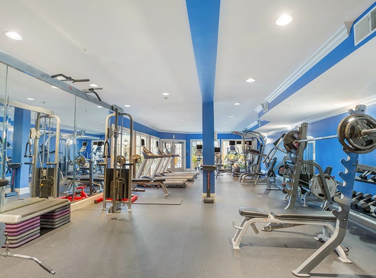 The Savoy in Atlanta features a large resident fitness center