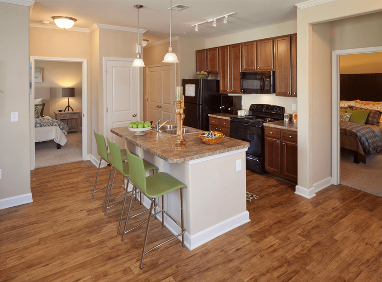 Perry Point model suite kitchen in Raleigh, North Carolina