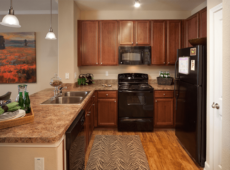 Perry Point model suite kitchen in Raleigh, North Carolina