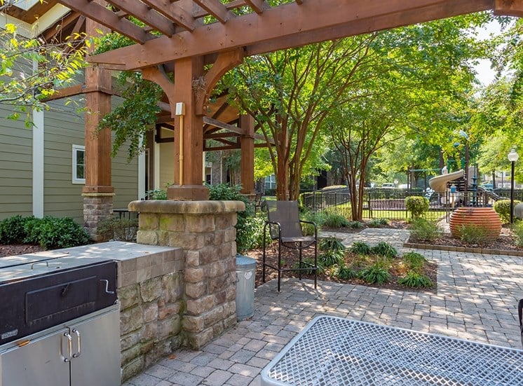Perry Point apartments BBQ and picnic area in Raleigh, North Carolina