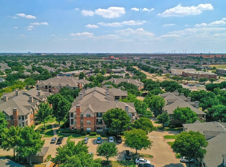 Aerial view of Verandah at Valley Ranch in Irving, Texas
