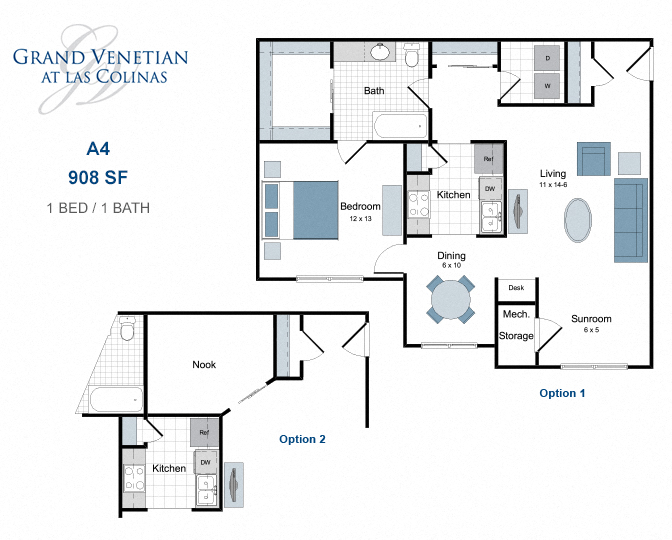Grand Venetian One Two And Three Bedroom Apartments In Irving Tx