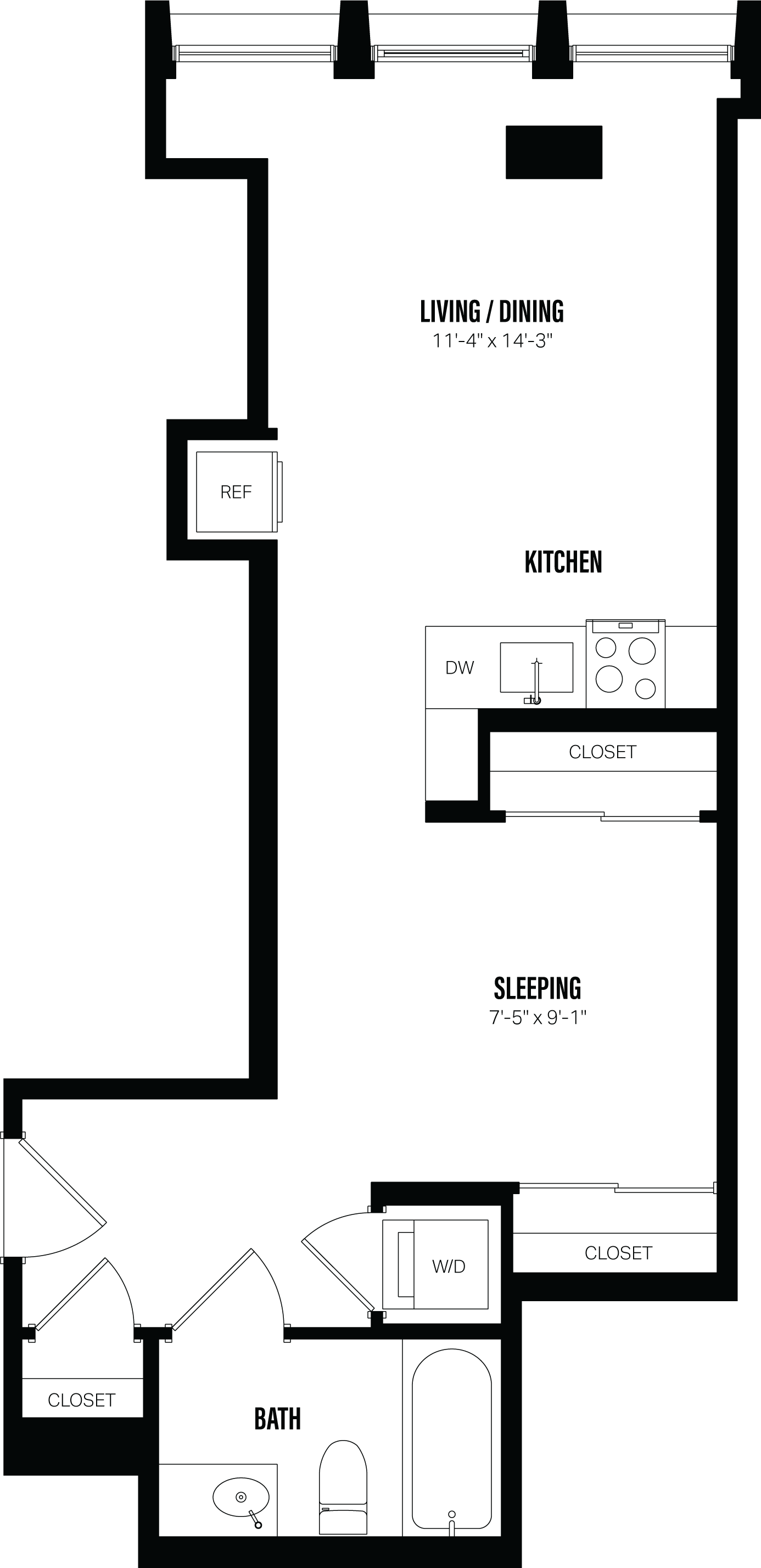 Floor Plan Image of Apartment Apt 507