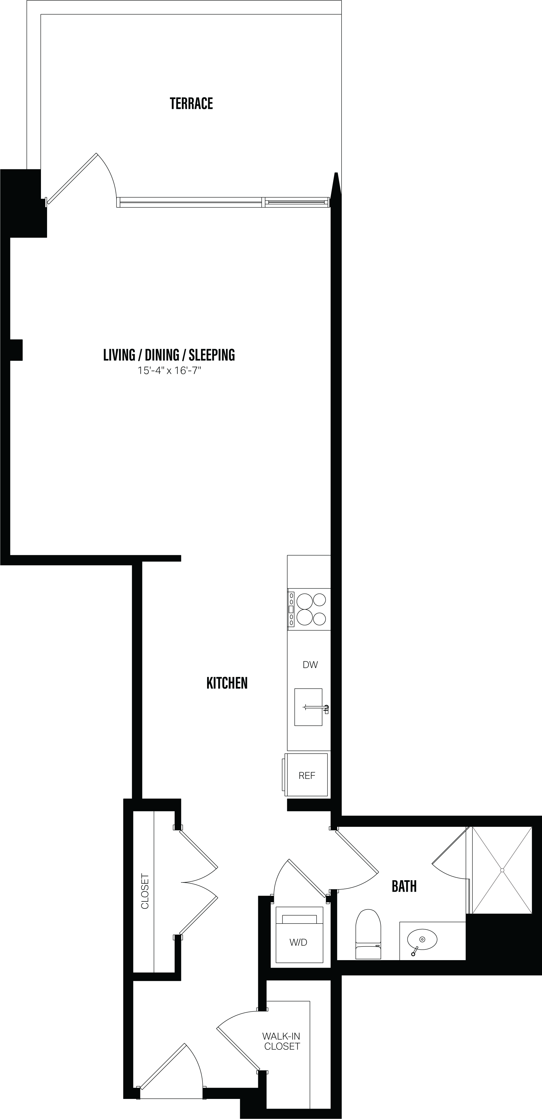 Floor Plan Image of Apartment Apt 106