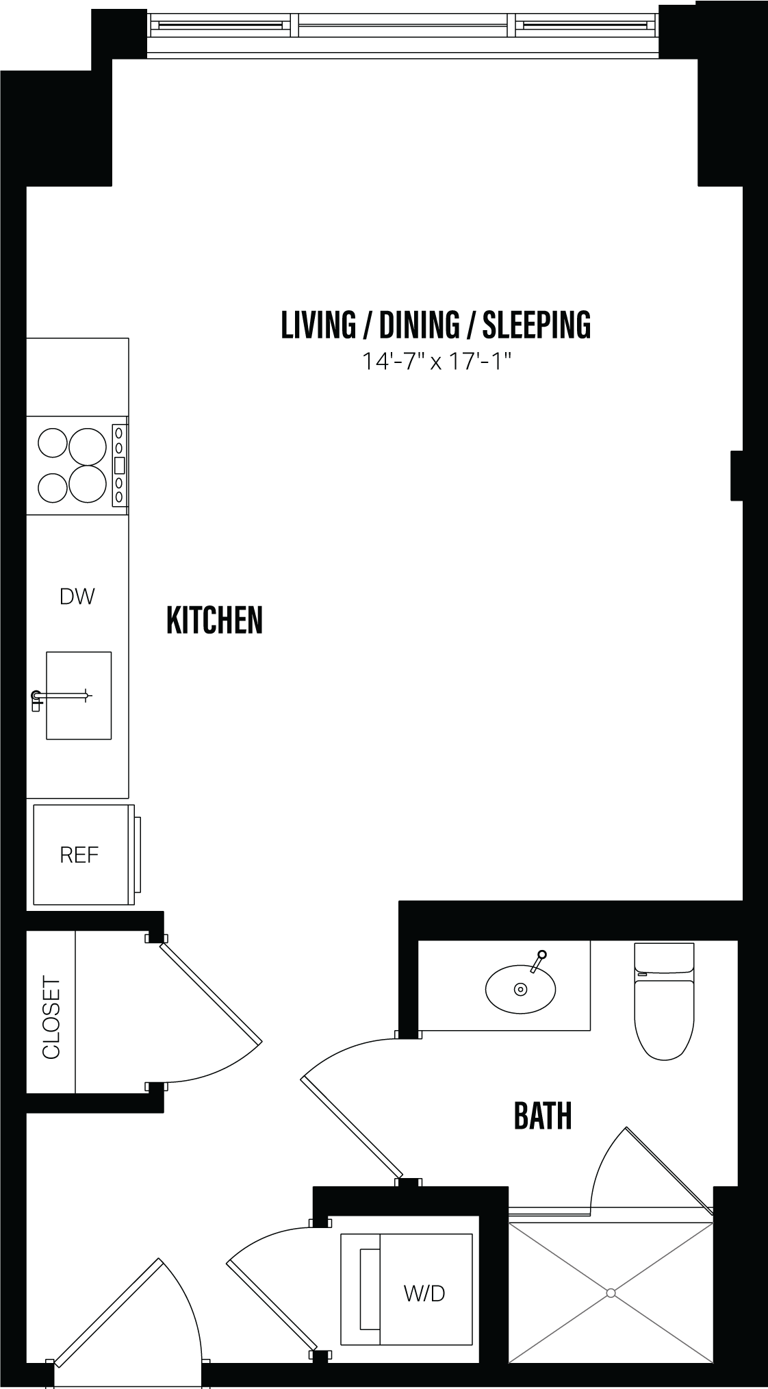 Floor Plan Image of Apartment Apt 112